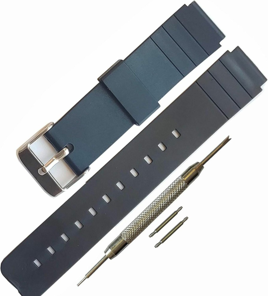 New Rihahisy Waterproof Silicone Rubber Watch Strap Watch Band (16Mm) For Casio Mq-24/Mq-58/104/76/71/98