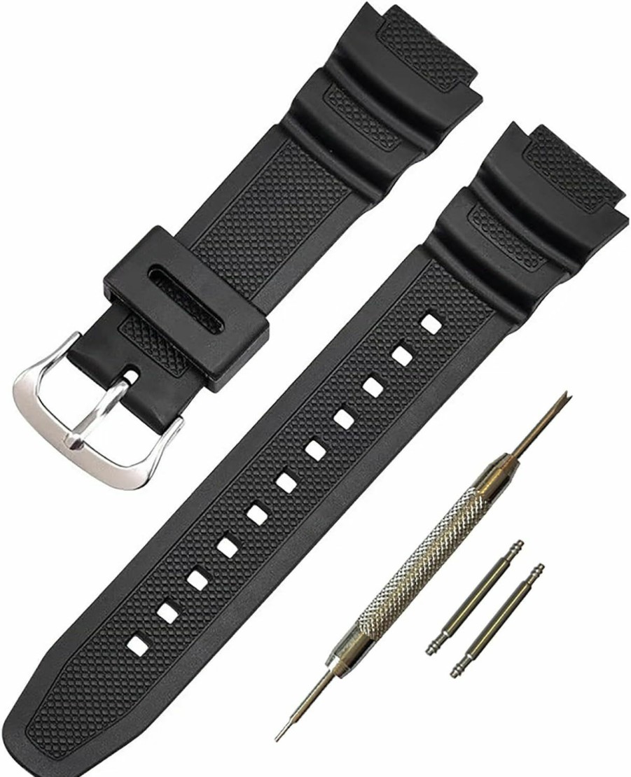 Clearance Rihahisy Waterproof Natural Resin Replacement Watch Band For Casio Aq-S810 Aq-S800W W-735H Aeq-110 Stl-S100 Trt-110 Hdc-700 Sgw-300H