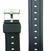 Wholesale NewLife Newlife 19Mm Black Rubber Watch Band - Comfortable And Durable Pvc Material Replacement Wrist Strap For Men And Women