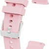 Best NBONAL Nbonal Silicone Watch Band With Quick Release For Women Men Soft Thin Strap For Replacement(22Mm-Pink)