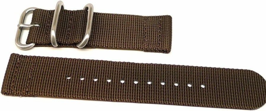 New Da Luca Two Piece Ballistic Nylon Watch Strap (Matte Buckle) 18Mm 20Mm 22Mm 24Mm 26Mm