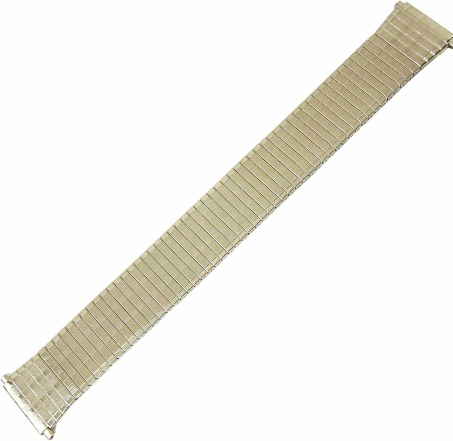 Best Speidel Speidel Usa 18-22Mm Silver Nos Old Stock Ultra Thin Tapered Watch Band Strap