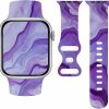 New WHZMZYQ Marble Compatible With Apple Watch Women Men, Soft Silicone Pattern Printed Replacement Wristband Rubber For Iwatch Series 8 7 6 5 4 3 2 1 Se Ultra For Women Men