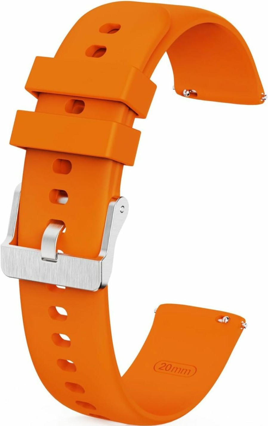 Best NBONAL Nbonal Silicone Watch Band With Quick Release For Women Men Soft Thin Strap For Replacement(20Mm-Orange)