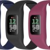 Online SKYLET Skylet 3-Pack Sports Band Compatible With Fitbit Charge 6 / Charge 5 / Charge 4 / Charge 3 Bands With Case Silicone Straps, Drop-Proof Protective Soft Skin-Friendly For Women Men