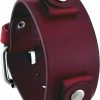 Hot Nemesis Nemesis Gb-R Uni Blood Red Wide Leather Cuff Wrist Watch Band