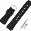 Hot JETHENG Jetheng Men'S Rubber Strap Replacement For Casio Prg-80 Prw-1000 Prw-1100 Pag-80 Ladies Outdoor Work Waterproof Silicone Watch Band Wrist Strap Buckle(Black)