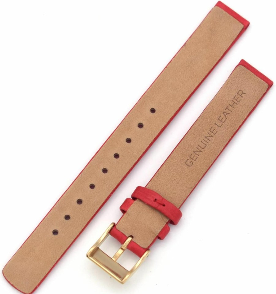 Online THEAGE Theage 12Mm Leather Calfskin Women'S Watch Band Straps Replacement For Skagen