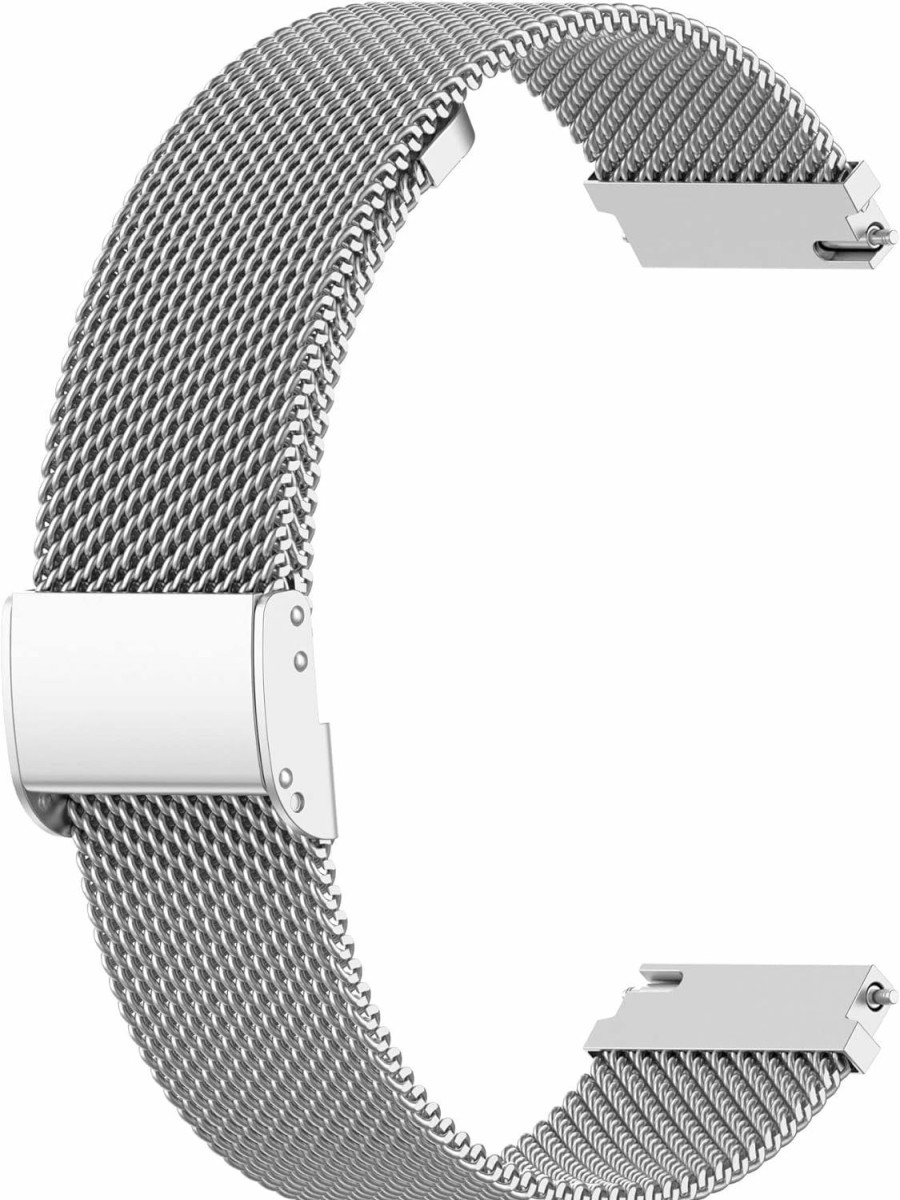 Wholesale FitTurn Slim Mesh Stainless Steel Quick Release Compatible With Toobur Idw17 Smartwatch, Replacement Wristband Sports Straps Bracelet Adjustable Watch Band Women Men Strap With Quick Release Pins