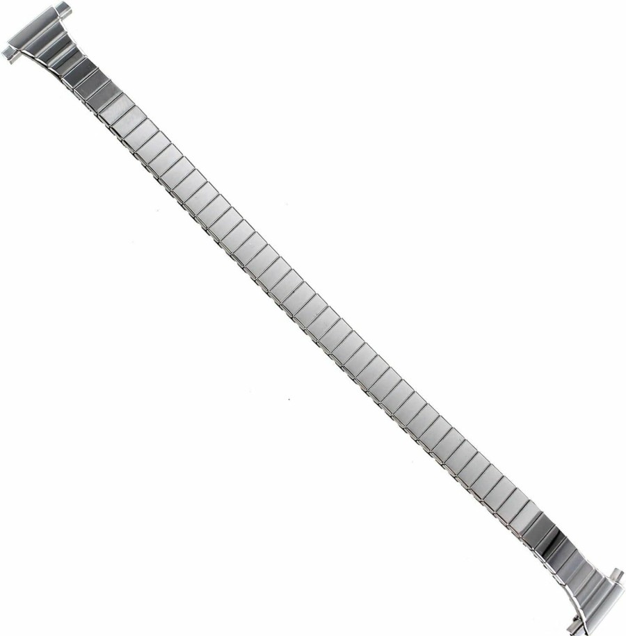 Clearance Generic 11Mm-14Mm Womens Vintage Replacement Flex Expansion Silver Watch Band