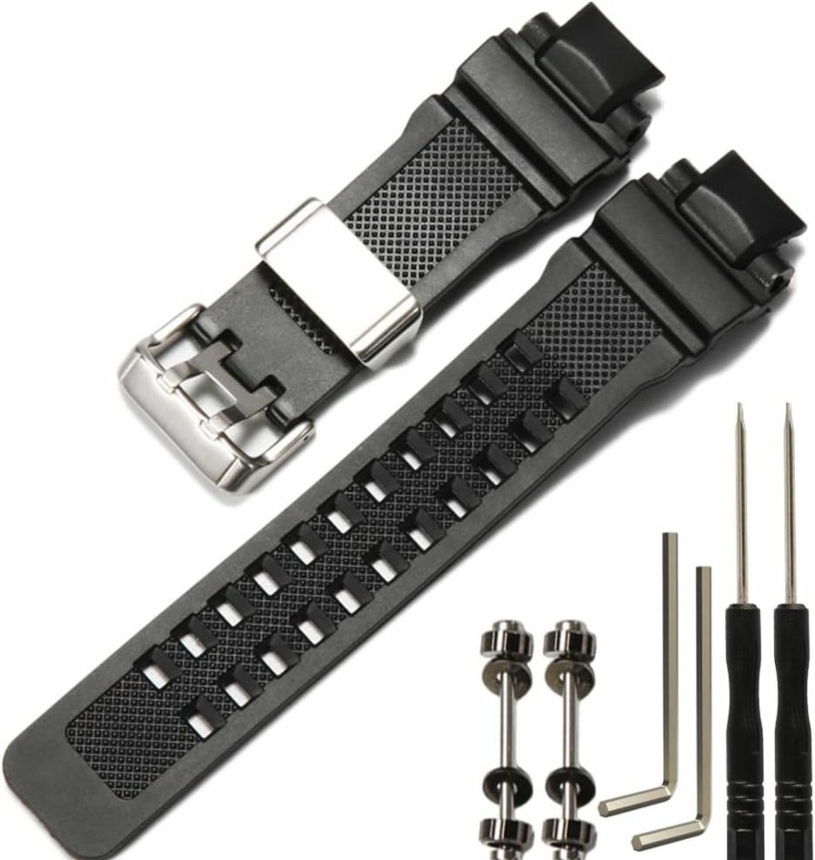 Wholesale XBHSW Resin Watch Band Compatible With Casio G-Shock Gravitymaster Ga1000 Gw-A1000 Gwa1100 Gw-4000 Men'S Outdoor Sports Wristband Black Bracelet Strap