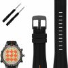 New XIW Xiw Compatible For Timex T2N720 T2N721 T2N739 Tw2T76500 Tw2T76300 Tw2T76400 24Mm X16Mm Rubber Watch Band Replacement For Men Silicone Wirstband Strap Women Wirst Bracelet