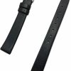 New NewLife 12Mm Black Genuine Calfskin Leather Watchband | Elegant, Flat Replacement Watchstrap That Brings New Life To Any Watch (Womens Standard Length)