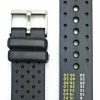 Hot NewLife Newlife 22Mm Black Rubber Pvc Material Watchband | Comfortable, Thick, And Durable Replacement Watchstrap That Brings To Any Watch For Men And Women