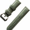 New Arashen Arashen 22Mm Leather Watchband 24Mm Olive Green Watchstraps