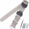 New KHZBS Khzbs 20Mm Nylon Strap + 14Mm Adapter Replacement For Bayb-G Ba110 Ba111 Ba112 Ba130 Watch Band