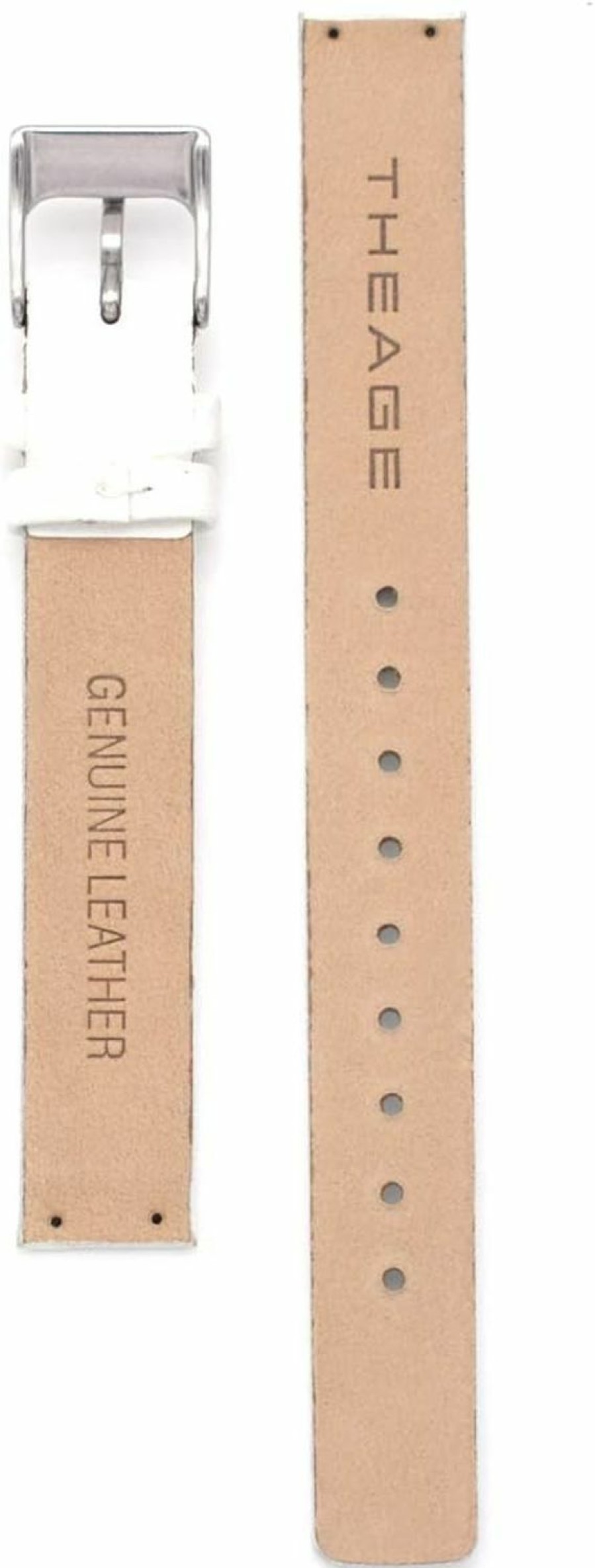 Wholesale THEAGE Theage Replacement Watch Band For Skagen Womens Watches 12Mm With Screws (White)