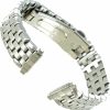 Best Milano Watchbands 12-16Mm Speidel Express Silver Stainless Push Button Clasp Ladies Band 2002Wr