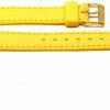 Hot Cuir De Lyon 14Mm Yellow Rubber Sport Watch Band Strap