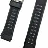 Online NewLife Newlife 20Mm Black Rubber Pvc Material Watchband | Patterned, Comfortable And Durable Replacement Watchstrap That Brings To Any Watch For Men And Women