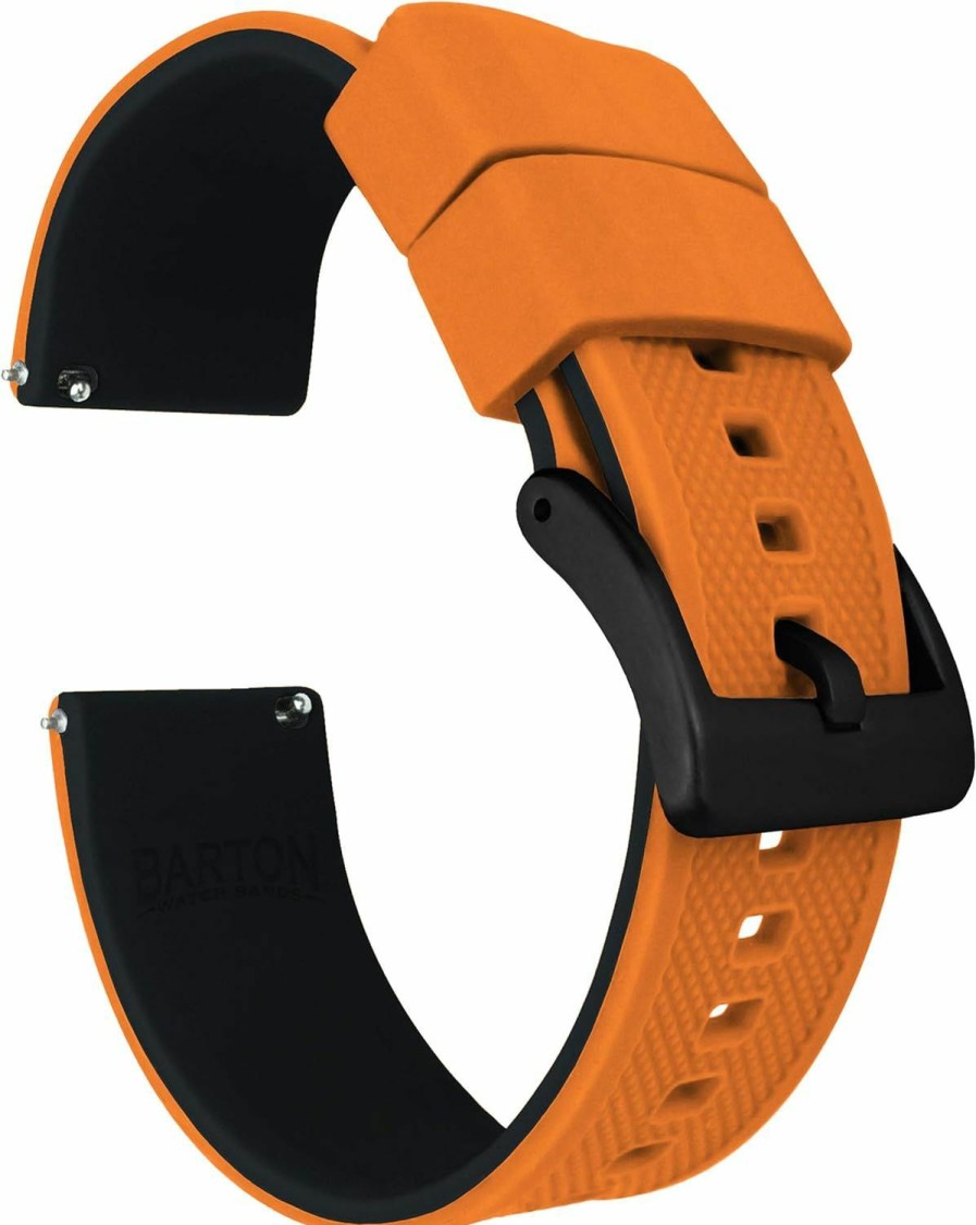 Wholesale BARTON WATCH BANDS Barton Elite Silicone Watch Bands - Quick Release - Choose Strap Color & Buckle Color (Stainless Steel, Black Pvd Or Gunmetal Grey) - 18Mm, 20Mm, 22Mm & 24Mm Watch Straps