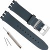 Hot GREENOLIVE Silver Plated Stainless Steel Buckle Waterproof Silicone Rubber Watch Strap Watch Band