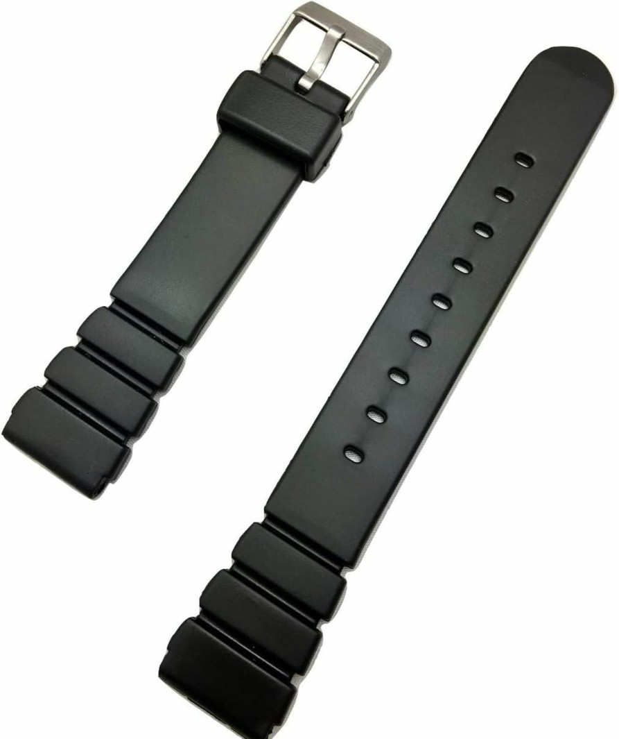 Hot NewLife Newlife 18Mm Black Rubber Pvc Material Watch Band | Comfortable And Durable Replacement Wrist Strap That Brings To Any Watch For Men And Women