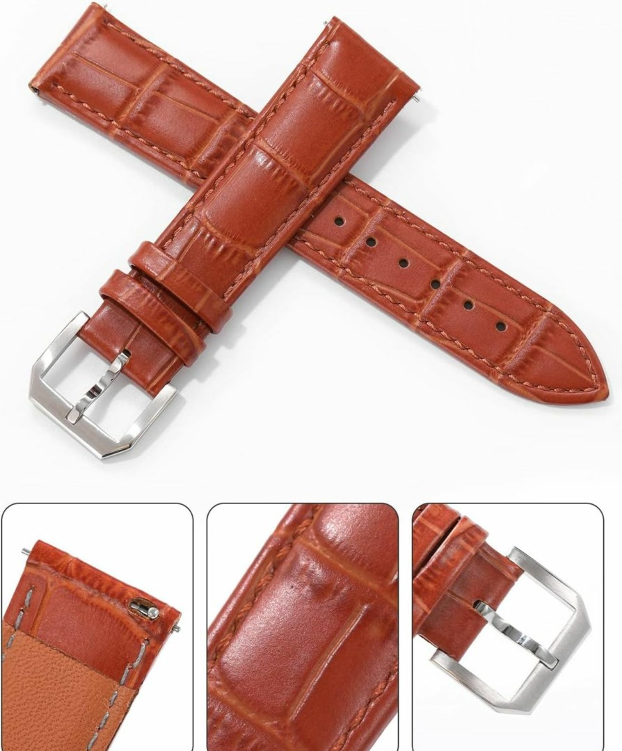 Wholesale TACTICAL FROG Tactical Frog Leather Watch Bands For Men, 20Mm Watch Strap, Leather Replacement Watch Straps