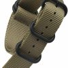 Online Arashen Zulu Strap 18/19/20/21/22/23/24/26Mm Nylon Watch Bands Replacement Military Canvas Watch Strap One Piece Watchband