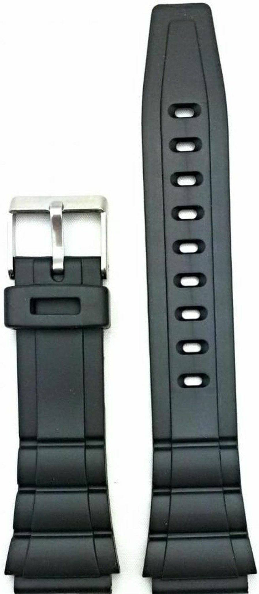 Online NewLife Newlife 20Mm Black Rubber Pvc Material Watch Band | Comfortable And Durable Replacement Wrist Strap With Undulating Pattern That Brings To Any Watch For Men And Women