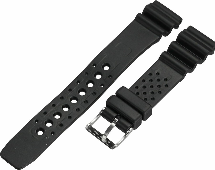 Best Voguestrap Voguestrap Tx2031Bk Allstrap 20Mm Polyurethane Black Watch Strap