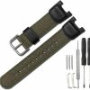 Best CWYTTZQ Cwyttzq Nylon Watch Band Compatible With Casio G-Shock Sgw-100 Sgw-200 Gw-3000B Gw-3500B 24Mm Men'S Leather Watch Strap Replacement