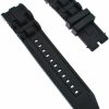 Online BRAVECOW Bravecow Replacement 26Mm Silicone Rubber Watch Band Waterproof Watch Strap For Invi Pro Diver Collect Chrono Graph Black