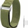 Online watchdives Watchdives Nylon Watch Band 20Mm 22Mm One Piece Watch Strap With Hook And Loop Fasteners Sport Watchband Fit For 7-9In Wrist