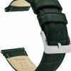 Clearance BARTON WATCH BANDS 22Mm Forest Green - Barton Alligator Grain - Quick Release Leather Watch Bands