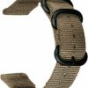 Hot Arashen 18/20/22/24/26Mm Two Piece Nylon Watch Strap Replacement Watchband Cloth Watch Bands