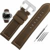 Wholesale Niziruoup Leather Watch Bands For Men, Vintage Top Grain Leather Watch Strap Compatible With Panerai Watch Band, Genuine Leather Bracelet Watch Replacement Band 20Mm 22Mm 24Mm 26Mm