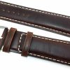 New Hadley-Roma Hadley-Roma Uni Ms885 Watch Band Oil Tan-Padded Leather Brown 18Mm