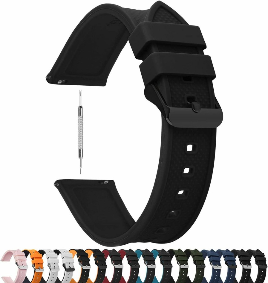 Best Fullmosa Fullmosa Rubber Watch Bands 18Mm 19Mm 20Mm 22Mm 24Mm, Quick Release Silicone Watch Band For Men Women