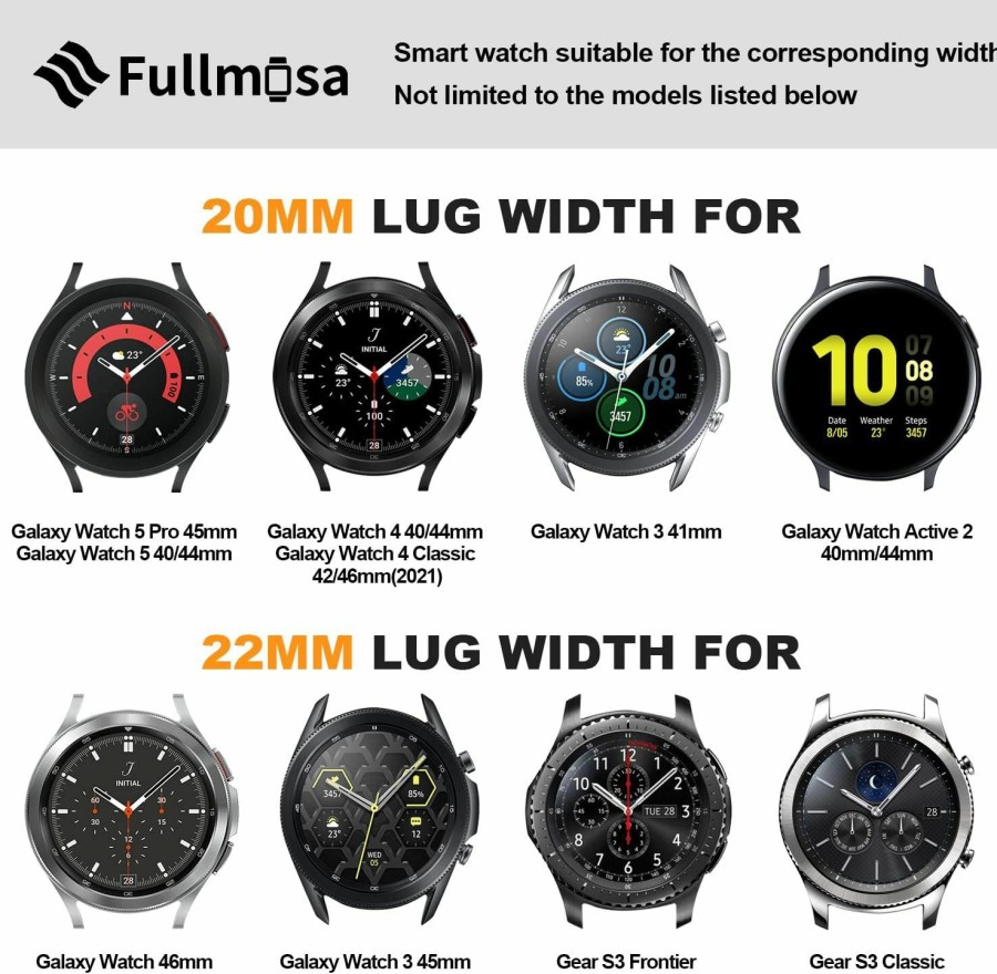 Best Fullmosa Fullmosa Rubber Watch Bands 18Mm 19Mm 20Mm 22Mm 24Mm, Quick Release Silicone Watch Band For Men Women