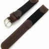 Hot Canvas Watch Bands 16Mm Canvas Nylon Leather Watch Band Swiss Army Style