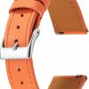 Best WOUKUP Quick Release Slim Watch Band Top Grain Leather Watch Strap Replacement Bracelet 18Mm 20Mm 22Mm For Men And Women