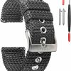 Wholesale torbollo Torbollo Nylon Weaved Watch Strap, Men Watch Bands For Classic Watch, 18Mm 20Mm 22Mm 24Mm Quick Release Sturdy Replacement Watch Wrap For Women