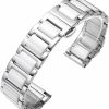 Clearance JBR Replacement Watch Band High-End Metal Ceramic Watch Strap Solid Stainless Steel Quick Release Watch Bracelet With Butterfly Buckle 14Mm 16Mm18Mm 20Mm 22Mm