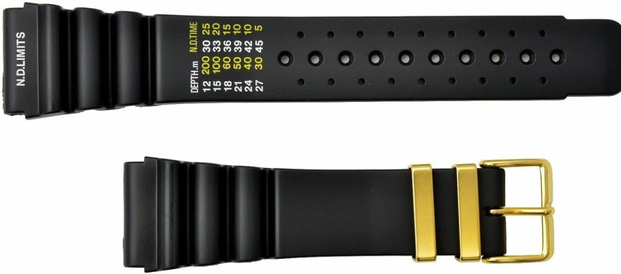 Hot Amazon 24Mm Black Rubber Watch Band Strap Fits Aqualand Promaster Duplex