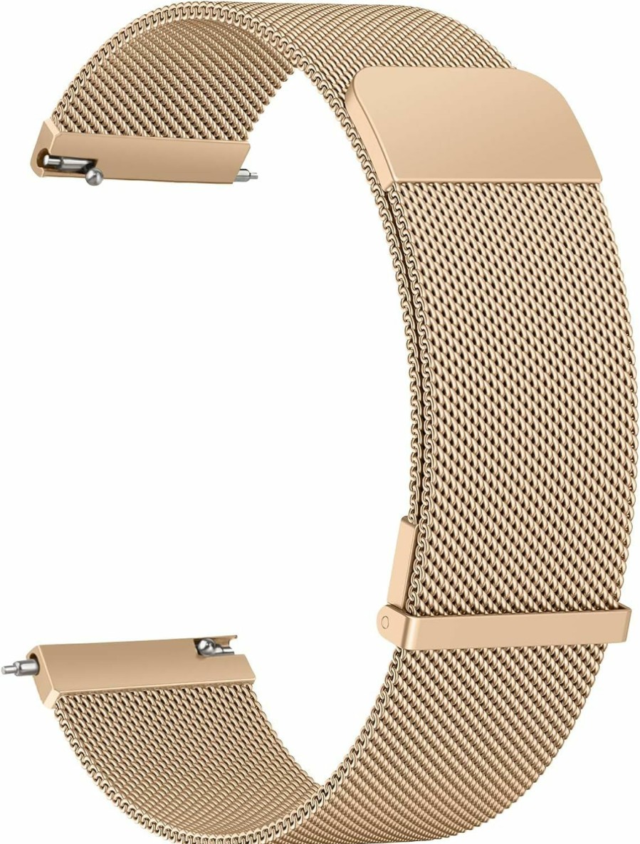 New Meliya Meliya Metal Watch Bands, 20Mm 22Mm Quick Release Watch Strap, Stainless Steel Mesh Replacement Band For Women Men