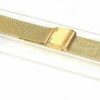 Clearance FindingKing Findingking Mesh Watchband & Deployment Buckle Gold Plated 18-22Mm