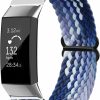 Clearance Watbro Watbro Elastic Braided Band Compatible With Fitbit Charge 3 /Fitbit Charge 4 Braided Band,Breathable Elastic Soft Nylon Adjustable Sport Replacement Band For Fitbit Charge 3/Charge 4 Women Men