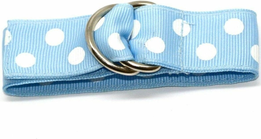 Online Speidel Speidel 18-24 Ribbon Band Baby Blue Polka Dots One Piece Slip Thru Band