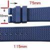 Best Adwoa Adwoa Convex Interface Fluororubber Watch Band Strap Replacement For Vacheron Constantin Vc Series - 24 * 7Mm Quick Disassembly Watch Band Compatible With Vc Series 4500V 5500V 7900V